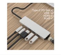 DAYTONA  CF04 M.BOOK UYUMLU TYPE-C TO GIGABIT ETH+HDMI+2X USB 3.0 + 2X TYPE-C ADAPTOR